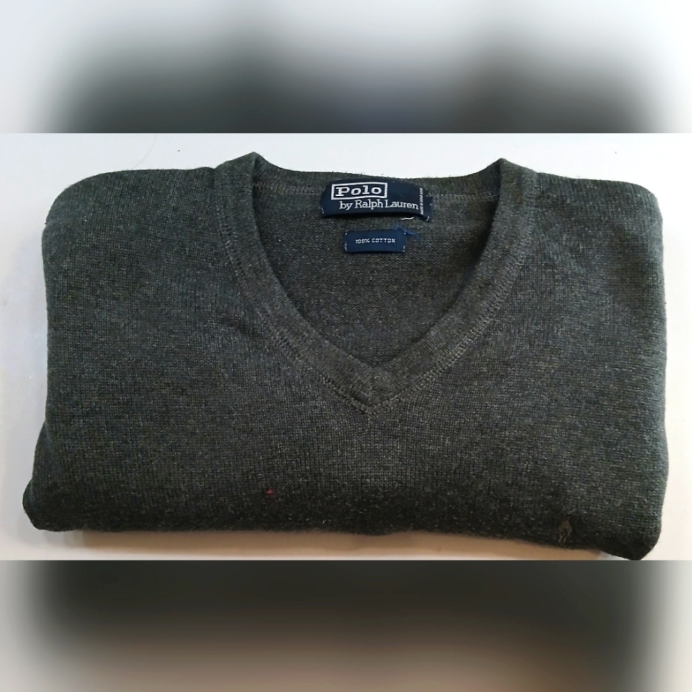 Polo V-neck Sweater
